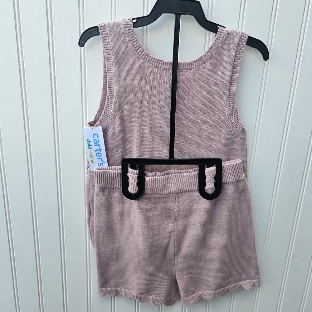 NEW Cartets Pink Knit Tank and Shorts Set 5T - Picture 4 of 4